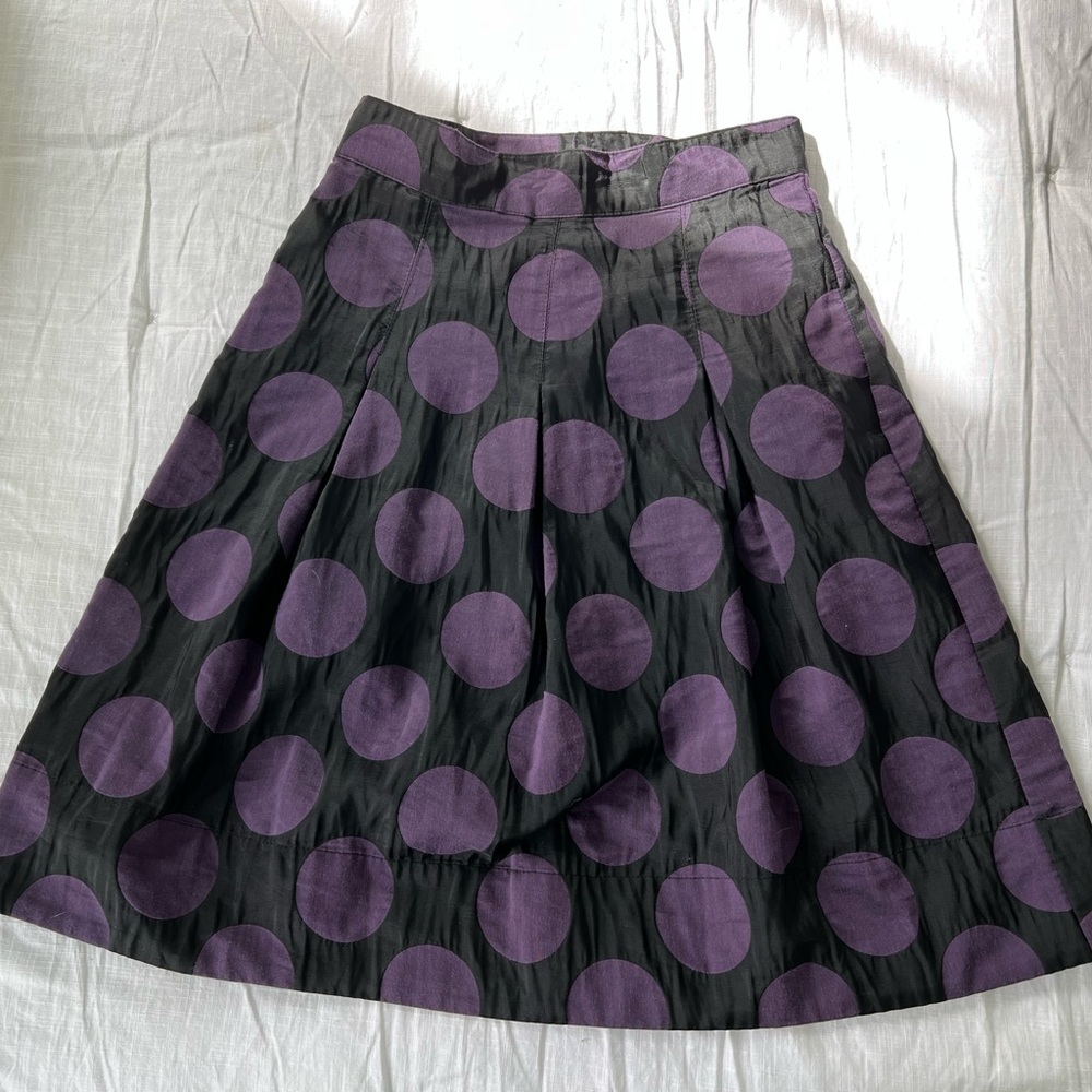 Anthropologie black purple it’s my party skirt 0 corey lynn calter - Picture 2 of 4